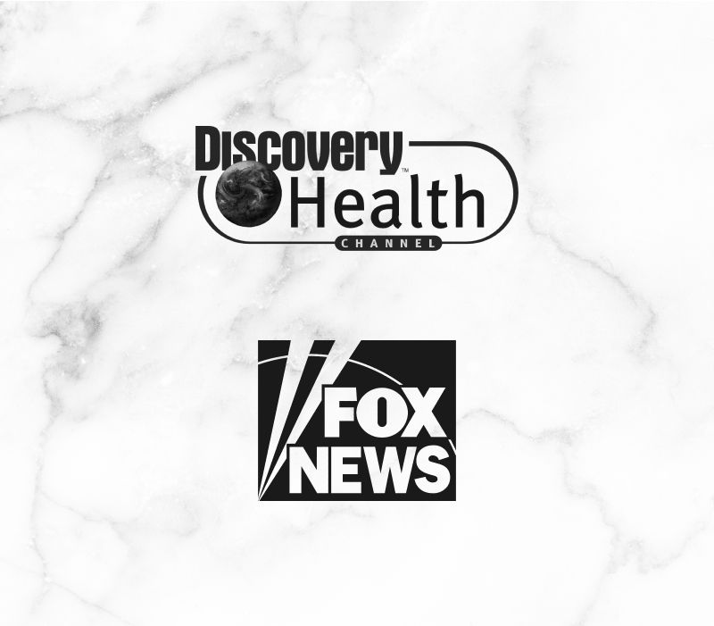 Logos of Discovery Health Channel and Fox News