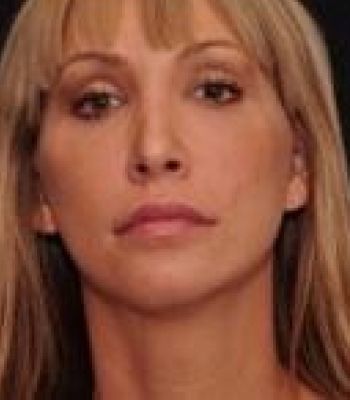 Portrait of a woman with long hair.