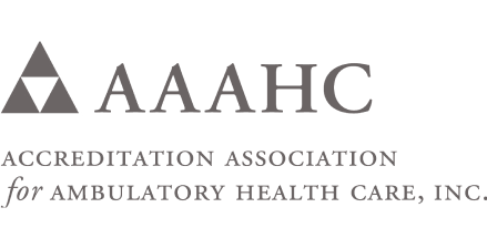 AAAHC logo and accreditation association name.