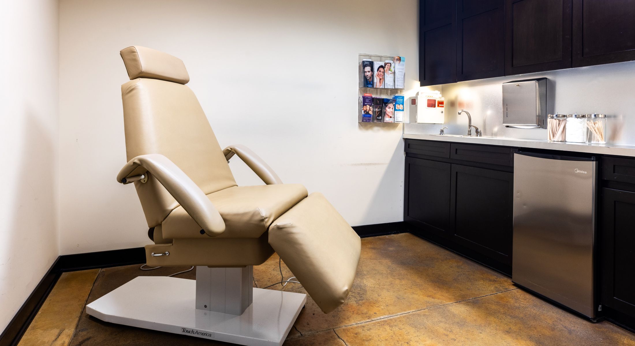 Body by Bloch medical examination chair in exam room.